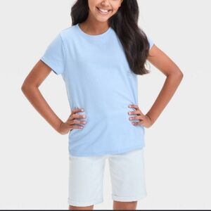 Cat & Jack Blue Girls' Short Sleeve T-Shirt